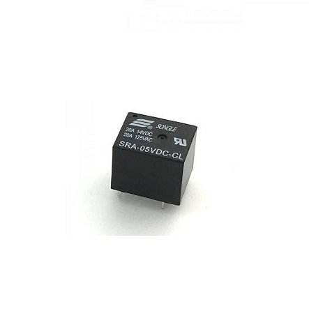 RELE PRETO SRA-5VDC-CL 5V 20A
