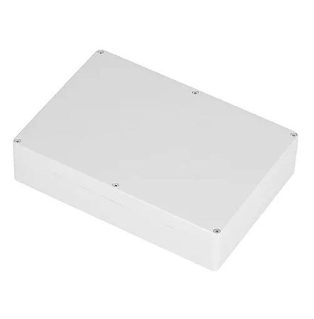CAIXA PLASTICA P/ MONTAGEM DE CIRCUITOS 290*210*100MM BRANCA