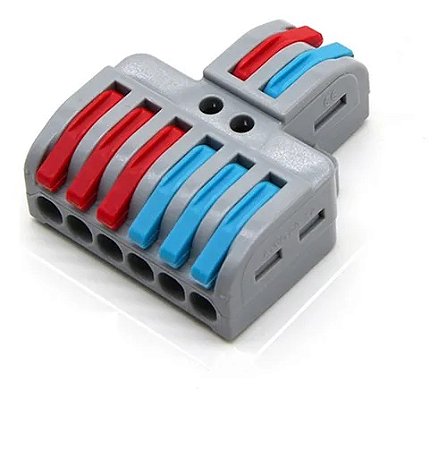 CONECTOR DE EMENDA / DERIVACAO ALAVANCA 2X6 VIAS 32A