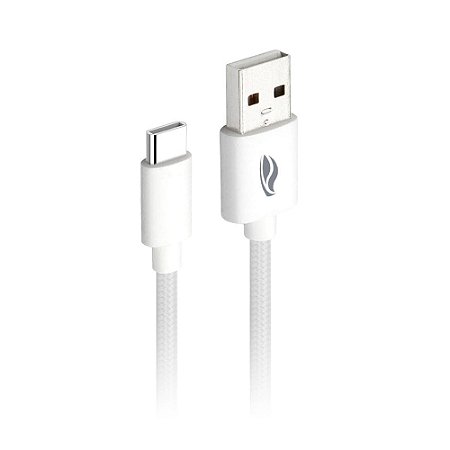 CABO DE DADOS USB TIPO C - 2 AMPERES-BRANCO