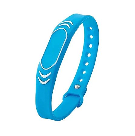 PULSEIRA RFID DE 13.56MHZ SILICONE AJUSTAVEL - COR AZUL