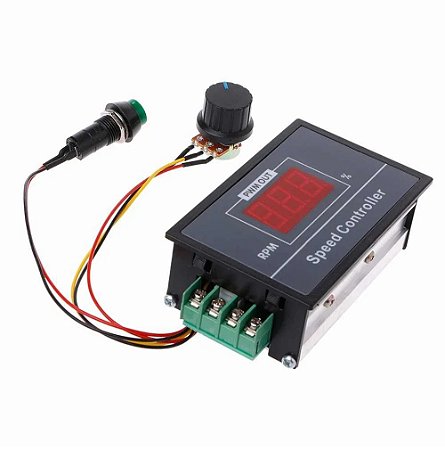 CONTROLADOR PWM C/ CHAVE 6-60V 20A C/ DISPLAY