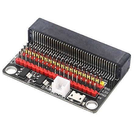 PLACA DE EXPANSAO COMPACTA PARA MICROBIT SUPORTE SENSORES 3V E 5V