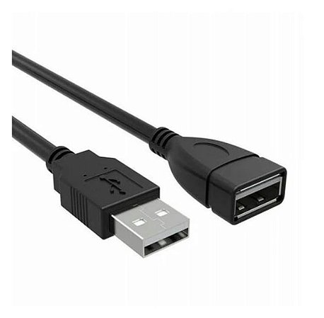 Cabo Extensor Usb 2.0 AM + AF com 150cm Preto - 03507
