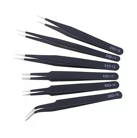 KIT 6x PINCA ANTI ESTATICA ESD-10 A ESD-15