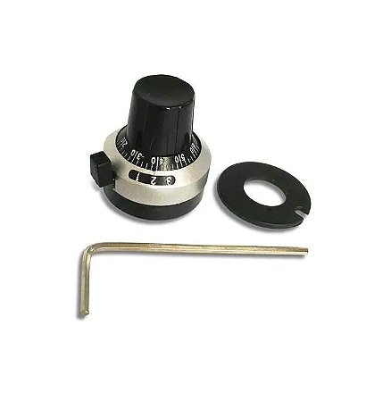 KIT KNOB DIAL PLASTICO - PARA POTENCIOMETRO MULTI VOLTAS