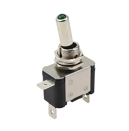 Chave Alavanca ASW-07D com LED Verde