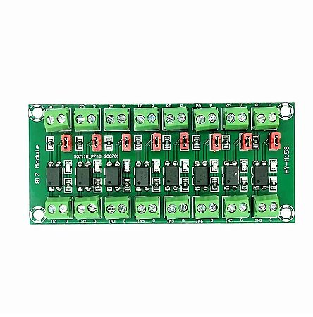 MODULO OPTOACOPLADOR 8 CANAIS PC817