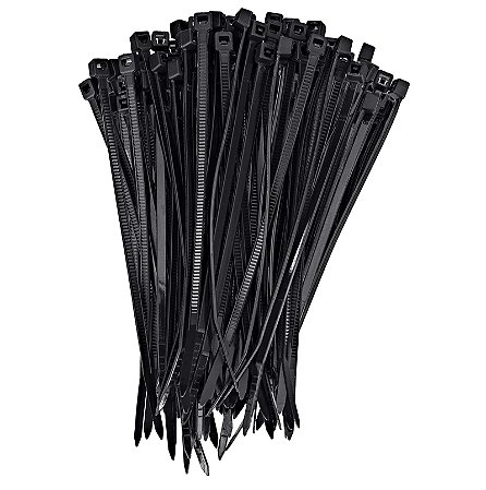 ABRACADEIRA DE NYLON 2.5X100MM PRETA