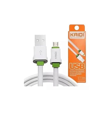 CABO DE DADOS E CARGA RAPIDA MICRO-USB (V8) KAIDI