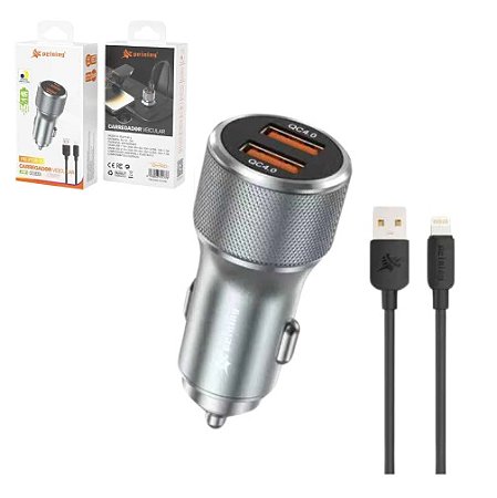 CARREGADOR VEICULAR IOS PEINING WU-F003-I