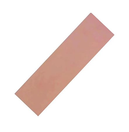 PLACA EM FIBRA COBREADA VIRGEM FACE SIMPLES - 5x20cm