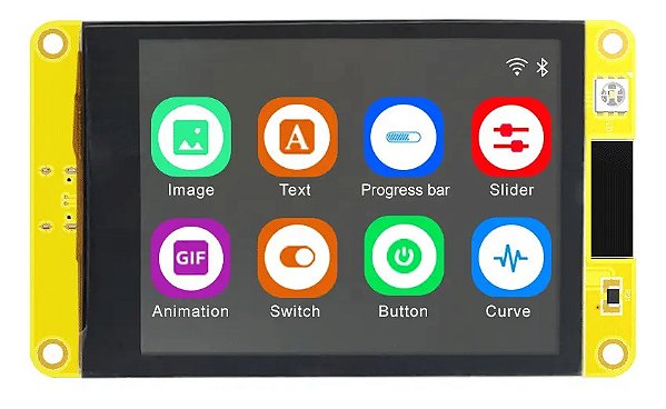 DISPLAY TFT ESP32 3.5 TOUCH INTELIGENTE WIFI BLUETOOTH LVGL