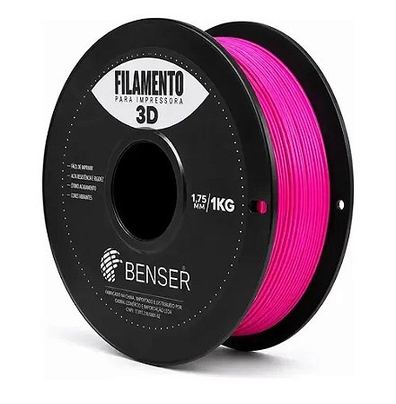 FILAMENTO PLA 1,75MM COR MAGENTA 1KG PARA IMPRESSORA 3D