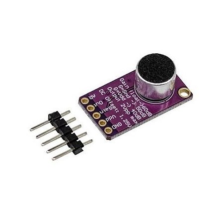 MODULO AMPLICADOR MICROFONE ELETRETO MAX9814 AGC