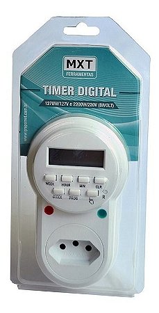 Timer Digital Tensão 127/220V 24h