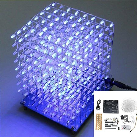 Kit Cubo LED 8X8X8 DIY