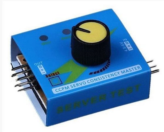 TESTADOR DE SERVO 3 CANAIS CCPM