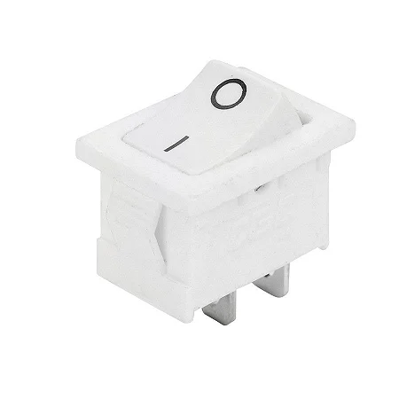 CHAVE GANGORRA ON/OFF 2 POLOS BRANCA 6A-250V
