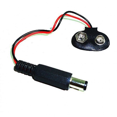 CLIP PLUG PARA BATERIA 9V COM SAIDA P4