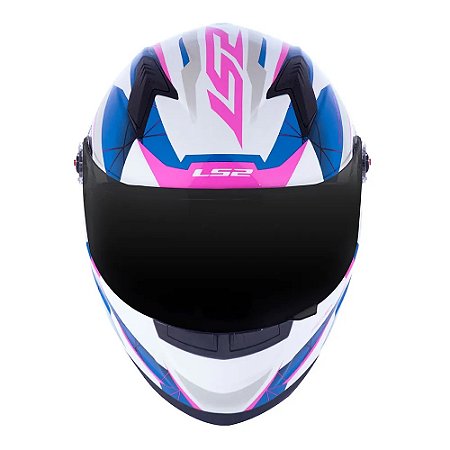 Capacete LS2 FF358 Draze - Branco/Azul/Rosa