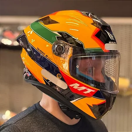 Capacete MT Targo S Diogo 2023 Tribute Ayrton Senna