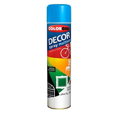 Tinta Spray Decor Azul Médio 350ml - Colorgin