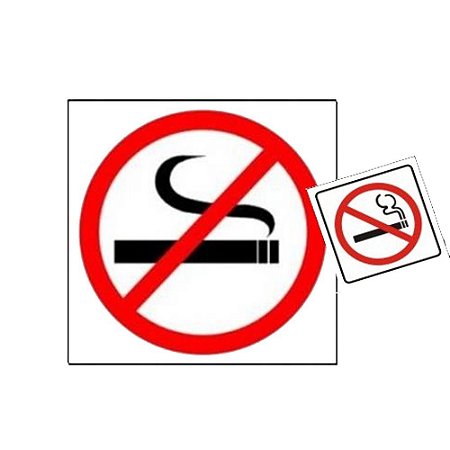Placa De Sinalização Proibido Fumar Sinalize