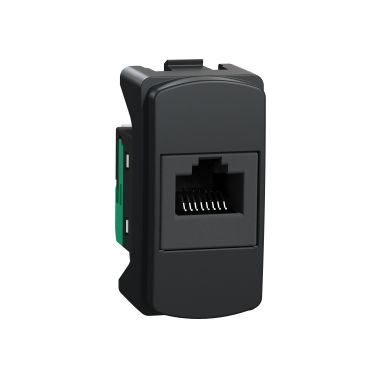 Tomada RJ45 CAT5 Grafite Schneider Miluz Collor S3B74101