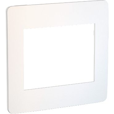 Placa 4x4 6 Postos Soft Branco/Chrome Schneider Orion S732203409