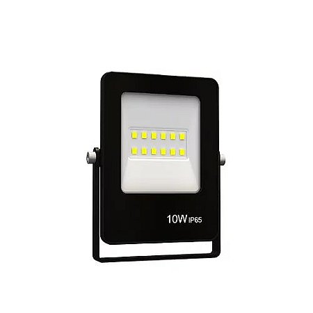 Refletor de Led 10W 6500K Ultrafino Preto Gaya 9380