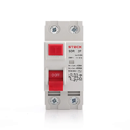 Interruptor Diferencial Residual 2P 25A 30MA Steck SDR-22530
