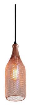 Pendente Netuno 1XE27 Cobre Metalizado Nacional PD 244¹