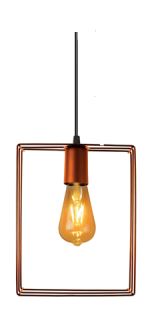 Pendente Signus Ret 1XE27 Cobre Nacional PD 255
