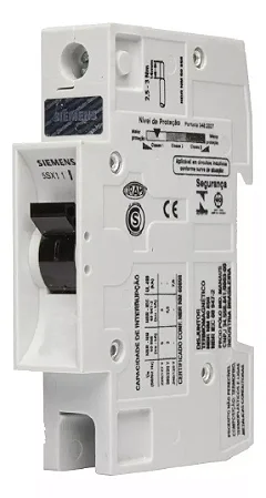 Disjuntor Unipolar Curva C Siemens