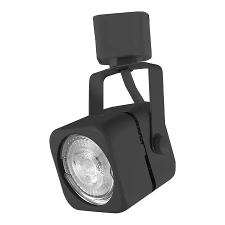 Spot Fenda Dicroica Quadrada GU10 Preto PIX - 36506042