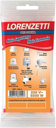 Resistencia 5500w 220v MD/J3/T43 Lorenzetti 055-A