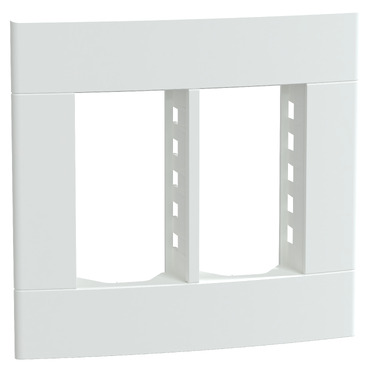 S421467 PLACA+SUPORTE 4X4 DE 6 POSTOS BRANCO FOSCO LUNAREUP