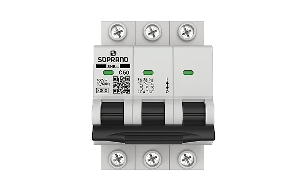 DISJUNTOR TRI 50A 3KA SOPRANO SHB3 GIII-C050A