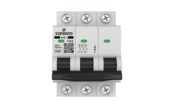 DISJUNTOR TRI 63A 3KA SOPRANO SHB3 GIII-C063A