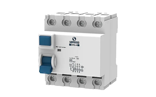 INTERRUPTOR DIFERENCIAL RESIDUAL (IDR) 100A DRS4 H-100A SOPRANO