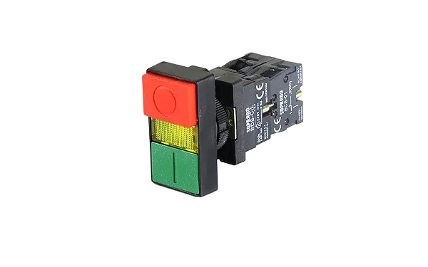 BOTAO PULSADOR DUPLO C/LED NA+NF SOPR-