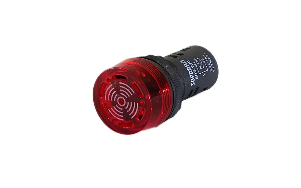 SINALEIRO LUM + SONORO 24VCA/VCC BUZZER SOPRANO