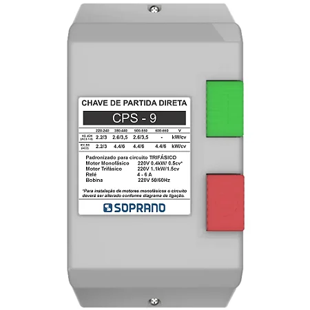 CHAVE PART (4,0-6,0) 220 VAC CPS-09 SOPR-