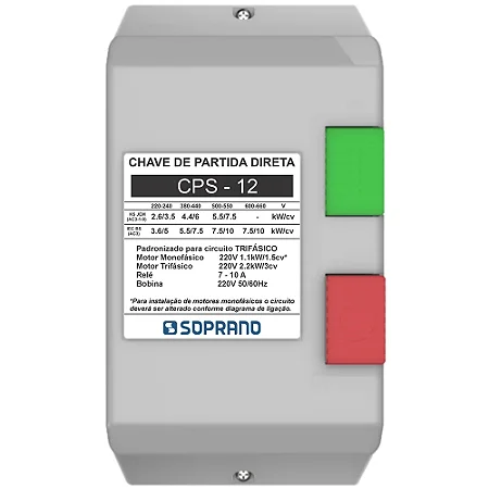 CHAVE PART (7,0-10,0) 220 VAC CPS-12 SOPR-