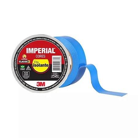 Fita Isolante Imperial 18MM x 10M Azul 3M