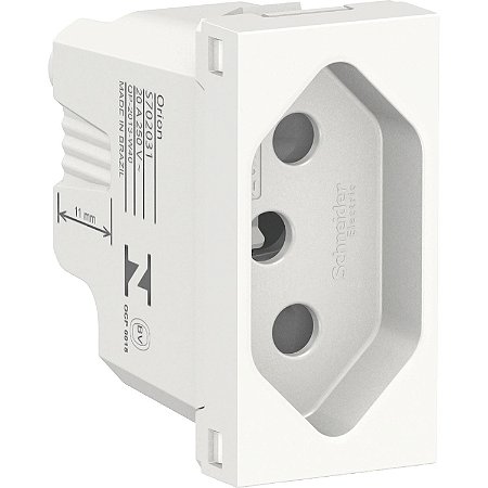 Tomada 2P+T 20A 250V Branco Schneider Orion S70203104