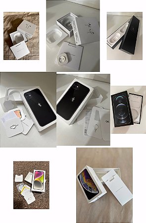 Caixa vazia iPhone XS 11 13 14 Airpods Apple Watch
