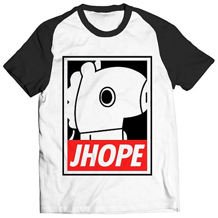 Camiseta BTS BT21 Mang J-Hope Bangtan Boys Raglan Unissex