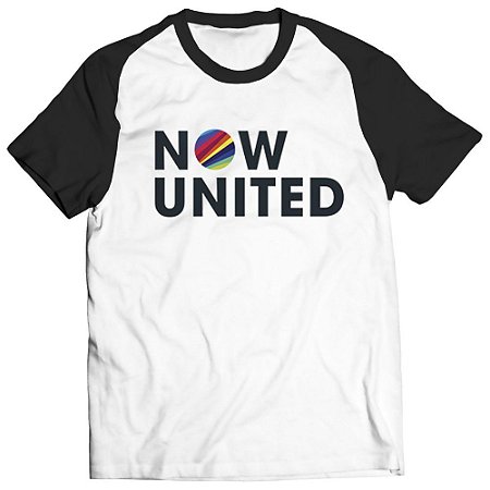 Camiseta Now United Logo Raglan Unissex